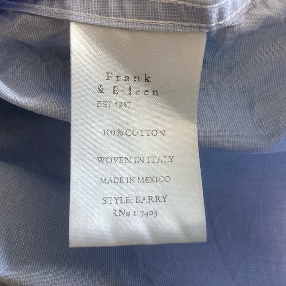 Frank & Eileen Barry Shirt Lt Blue XL - Picture 4 of 7